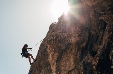 rock climbing