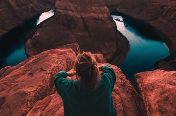 overlooking oasis
