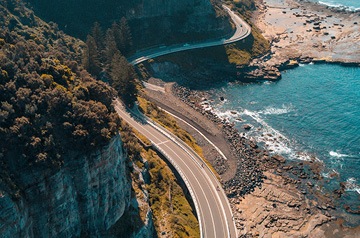 winding coastal highway