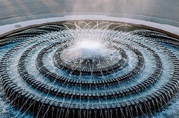 concrete fountain