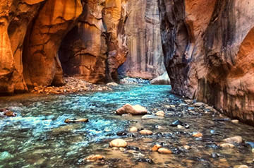 river in canyon
