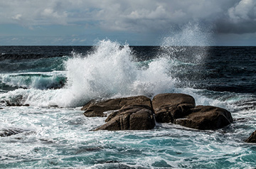crashing waves