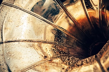 brass wind instrument closeup