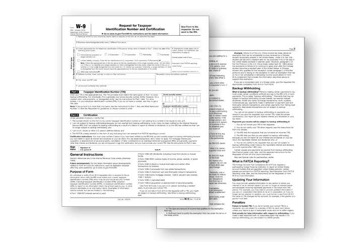 Download our W-9