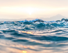choppy ocean surface