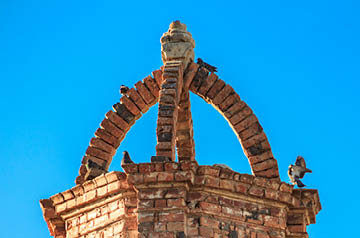 historic brickwork steeple