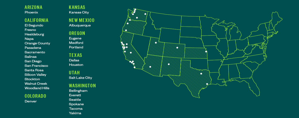 Map of Offices