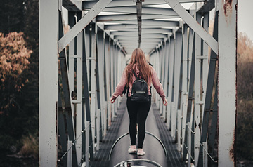 walking on pipeline